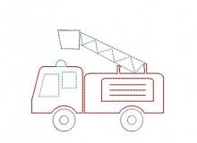 Stickdatei - Feuerwehr Fransenappli